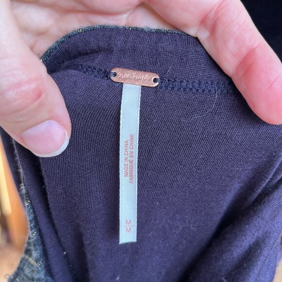 Free People Women's Temptress Cutout Bodycon Dress Charcoal Size M - Picture 11 of 12